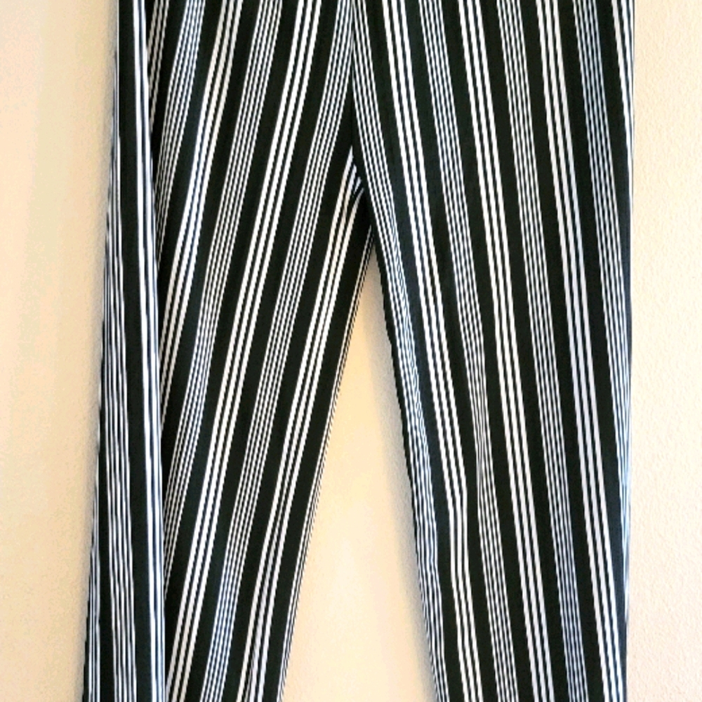 kimberly C palazzo pants black and white